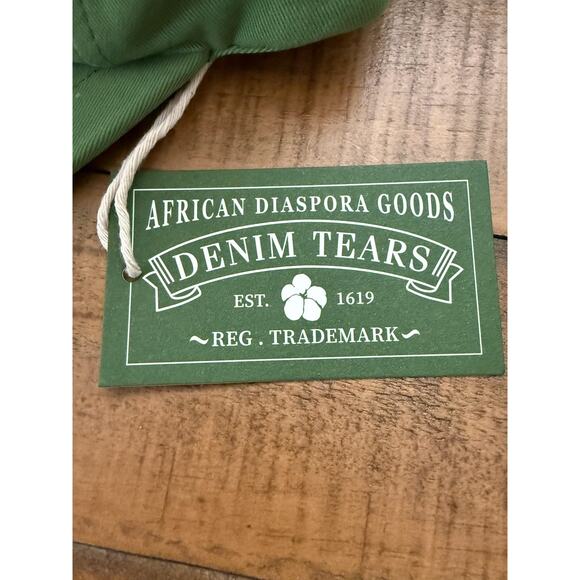 Denim Tears Hat Cap Snap Back Embroidered Mens One Size Cactus Green - Picture 3 of 9
